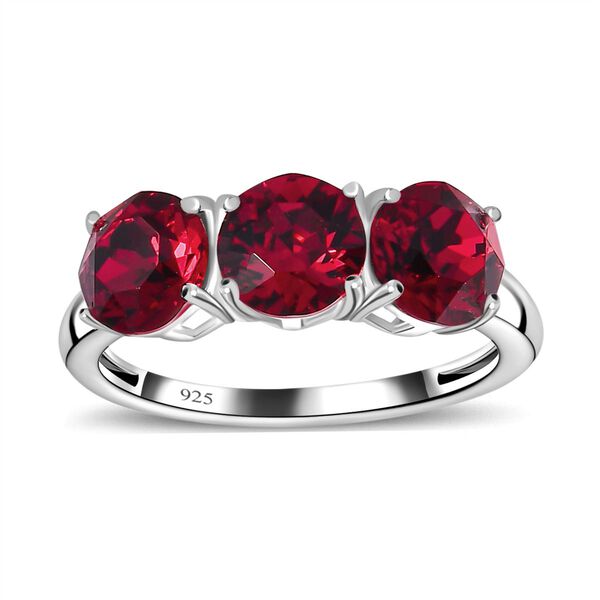 Rubin Kristall Schmuckset 925 Silber image number 4