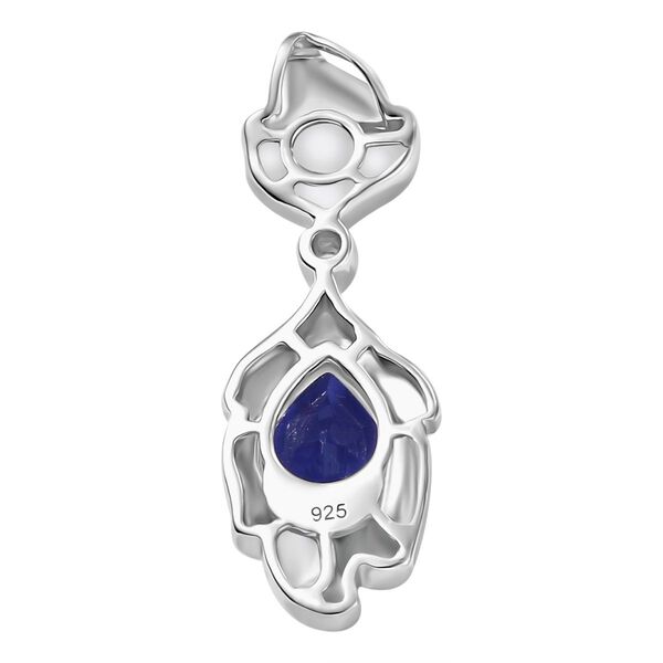 Tansanit-Farbe Quarz und Zirkon Ohrringe - 2,56 ct. image number 5