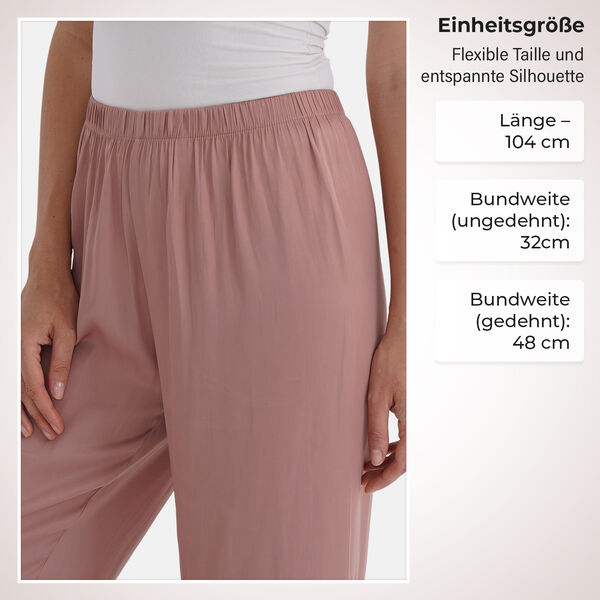 Leichte Hose mit Gummibund 32&ndash;48 cm, L&auml;nge 104 cm, Rosa image number 4