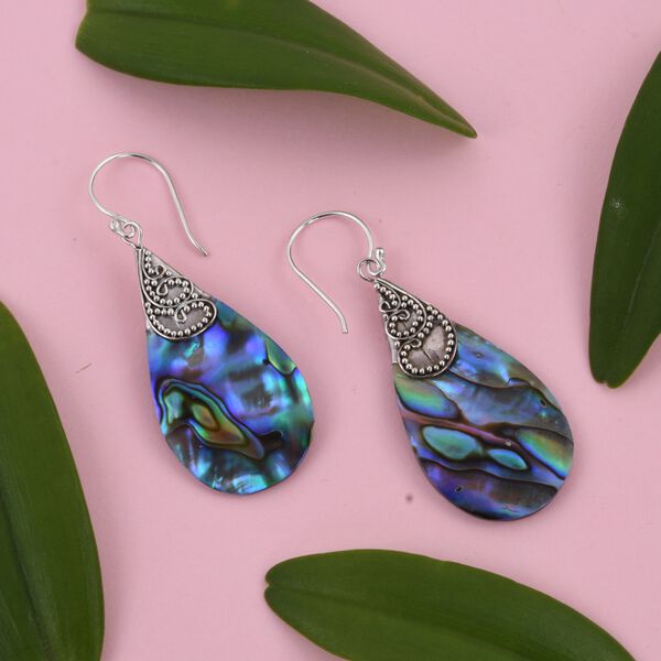 Royal Bali - Abalone Muschel Ohrringe 925 Silber image number 6