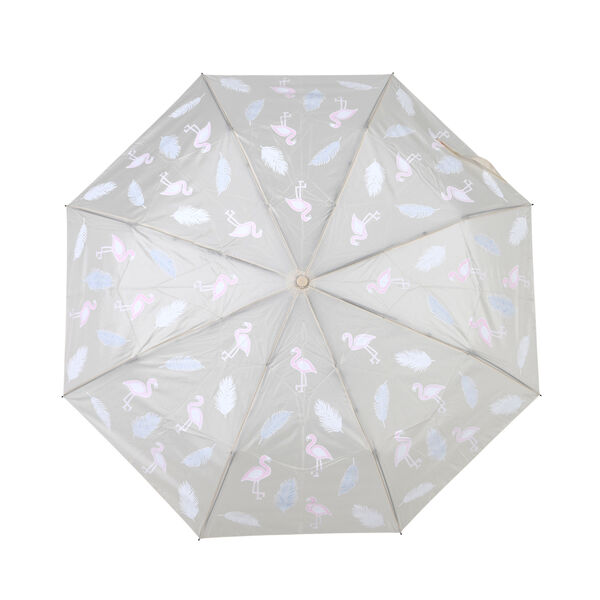 Farbwechsel-Regenschirm, Flamingo, Beige image number 2