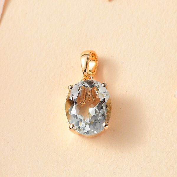 Prasiolith Anhänger - 3,31 ct. image number 2