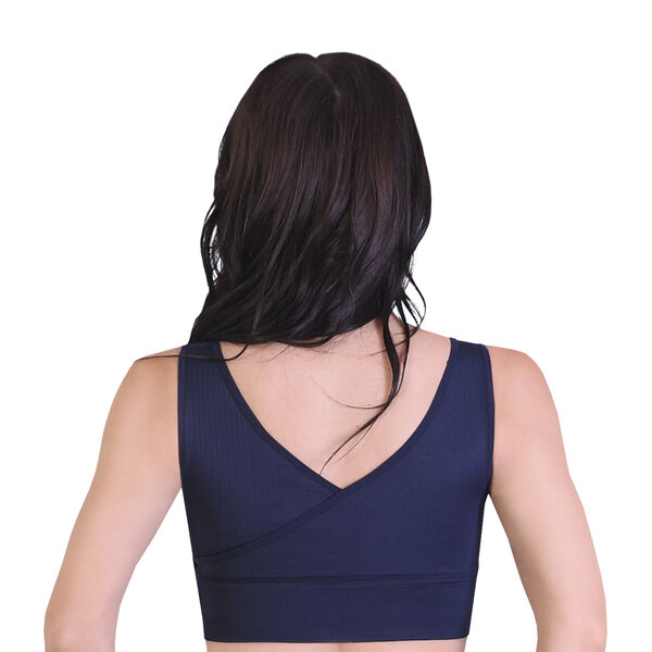 SANKOM - Rückenstütze Haltungskorrektur Push-up Spitzen-BH, Größe M/L, 80-85 cm, Schwarz image number 3