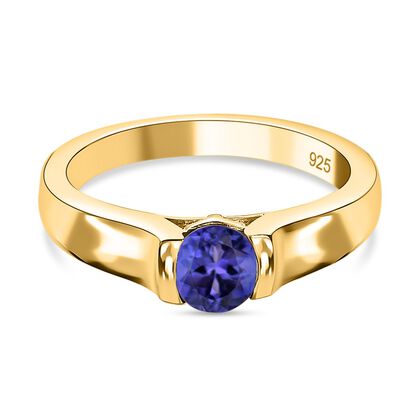 Tansanit Solitär Ring - 0,50 ct.