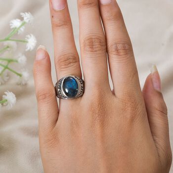 Labradorit Ring - 7,08 ct.
