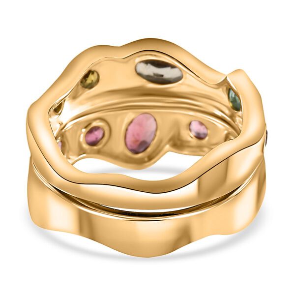 Mehrfarbiger Turmalin-Doppelring - 1,04 ct. image number 6