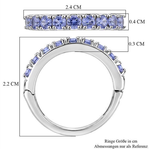 D'Joy Tansanit Ring Reine Bronze (Gr&ouml;&szlig;e 17.00) ca. 0,97 ct image number 8