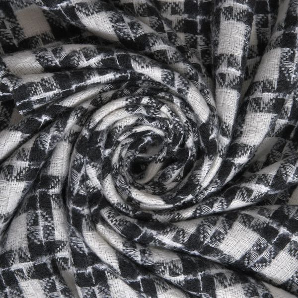 Karierter Schal mit Fransen, Orange image number 4