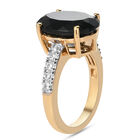 Schwarzer Turmalin und Zirkon-Ring - 6,90 ct. image number 3