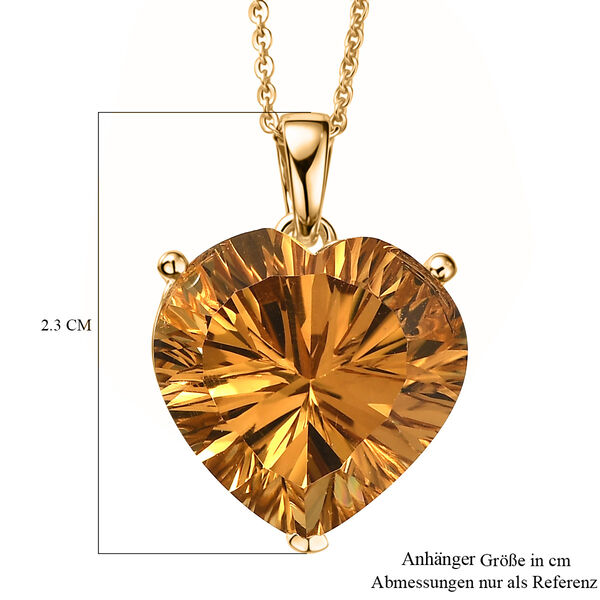 D'Joy AA Citrin Ring und Anh&auml;nger mit 50cm Kette image number 6