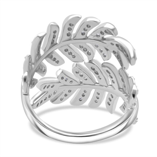 Lustro Stella Weißer Zirkonia Ring 925 Silber rhodiniert (Größe 17.00) image number 5