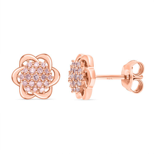 Natürliche rosa Diamant-Ohrringe - 0,25 ct. image number 0