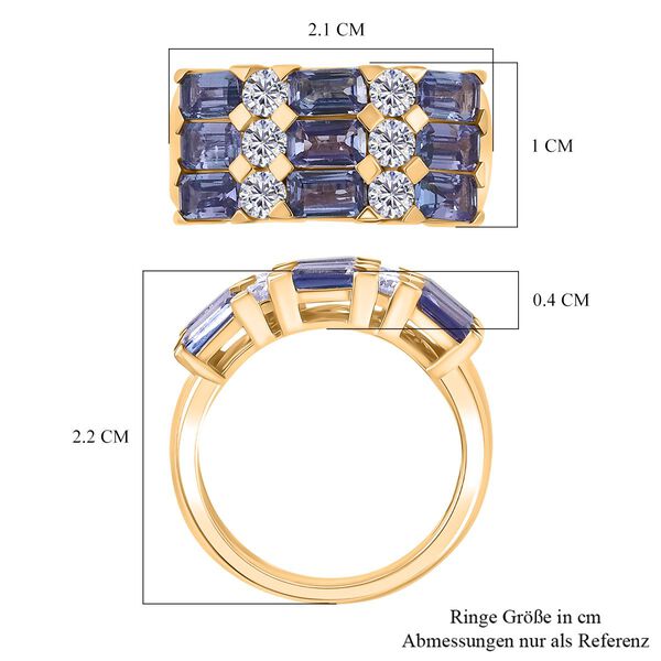 D&rsquo;Joy Tansanit und Moissanit Ring - 3,23 ct. image number 6