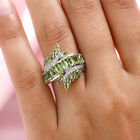 Natürlicher Peridot und Zirkon-Ring - 3,64 ct. image number 2