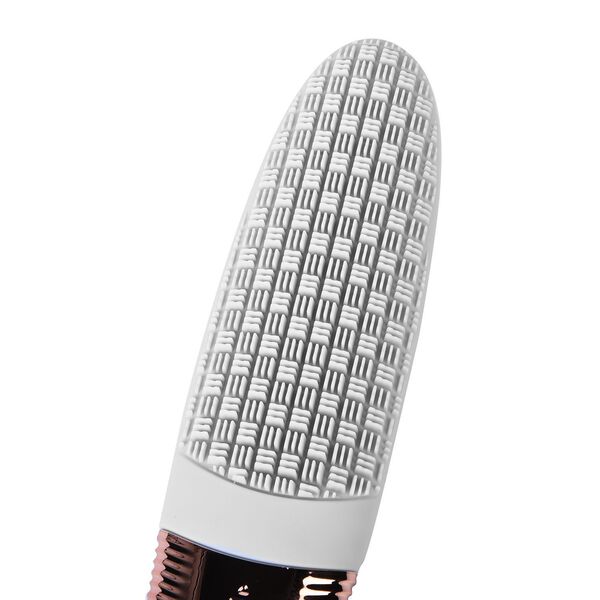 Silikon Badeb&uuml;rste mit langem Griff und elektrischer Vibration, Grau image number 6