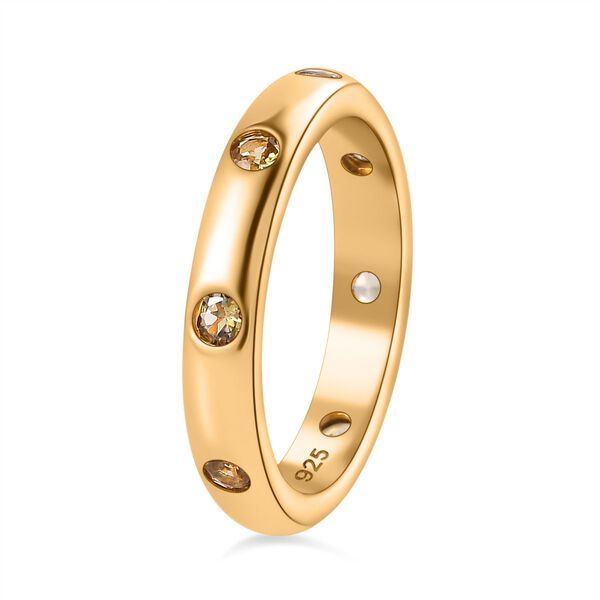 AA natürlicher, goldener Tansanit-Ring - 0,59 ct. image number 5