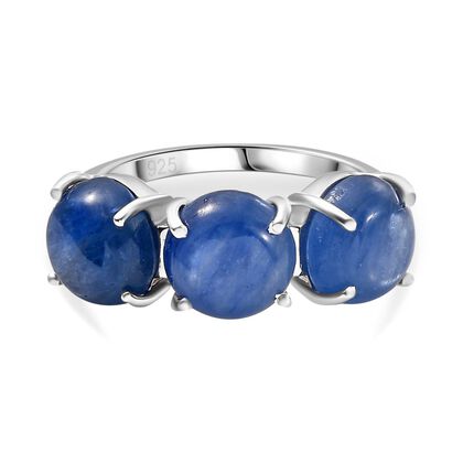 Kyanit Ring 925 Silber platiniert (Gr&ouml;&szlig;e 20.00) ca. 7,51 ct