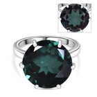 Farbwechsel-Alexandrit-Quarz-Triplette Ring, 925 Silber rhodiniert (Größe 17.00) ca. 9.74 ct