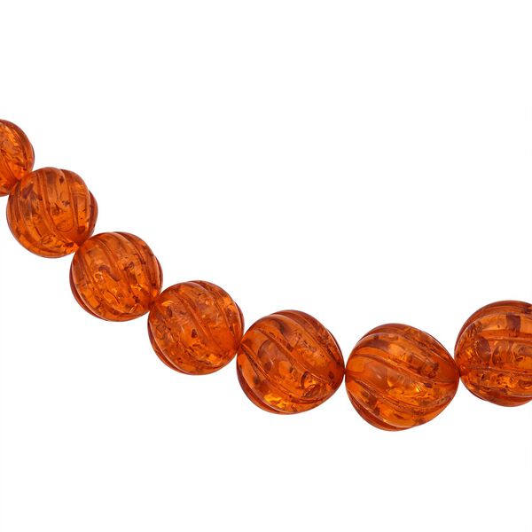 Synthetischer Bernstein Kette 48 cm image number 3