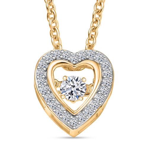 LUXURIANT DIAMOND - Lab Grown Diamant SI-GH Schmuckset 925 Silber 750 Gelbgold Vermeil ca. 0.25 ct image number 0