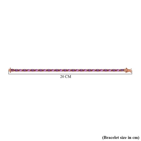 AA Rose De France Amethyst Armband, 19 cm - 16,32 ct. image number 5