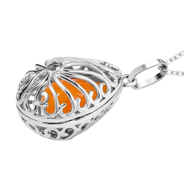 Austauschbarer Edelstein Anh&auml;nger mit Kette, ca, 50cm, ca. 0,01 ct. image number 3