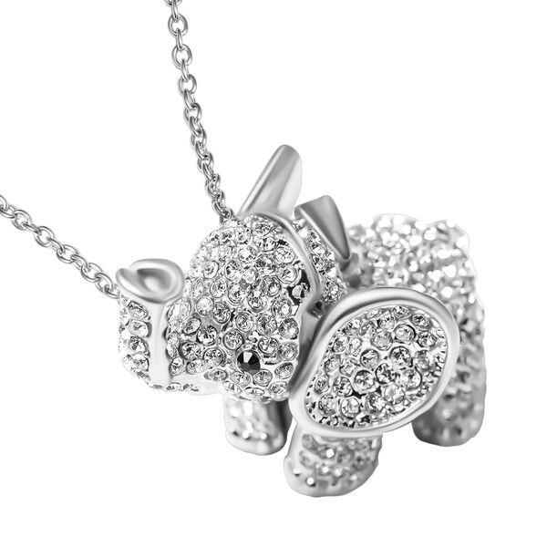 Kristall Elefant-Anhänger mit Kette, 60 cm image number 5