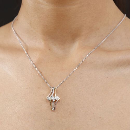 LUXURIANT DIAMOND - Lab Grown Diamant SI-GH Schmuckset 925 Silber rhodiniert ca. 0,75 ct. image number 3