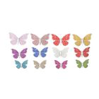 Set mit 48 doppelschichtigen Schmetterlingen, mehrfarbig image number 0