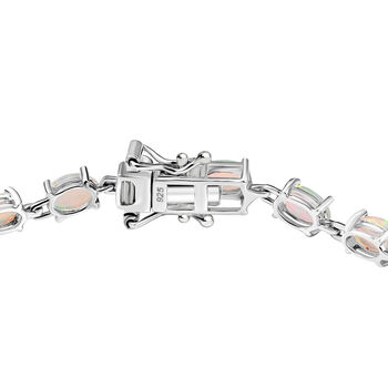 AA Nat&uuml;rliches, &auml;thiopisches Welo Opal Armband, 925 Silber rhodiniert