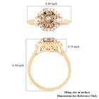 ILIANA AAA Turkizit und Diamant-Ring, SI G-H, 750 Gelbgold  ca. 1,80 ct image number 5