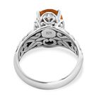 Royal Bali - Citrin Ring, 925 Silber (Größe 19.00) ca. 5.38 ct image number 4