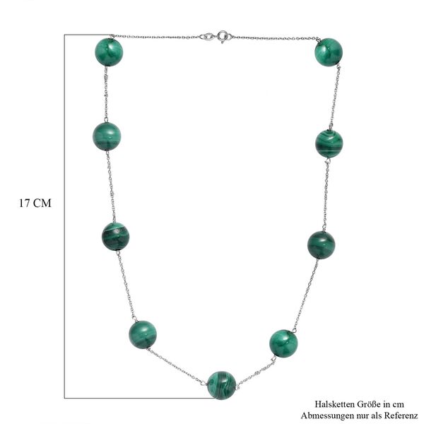 Malachit Halskette, 50 cm - 40 ct. image number 6