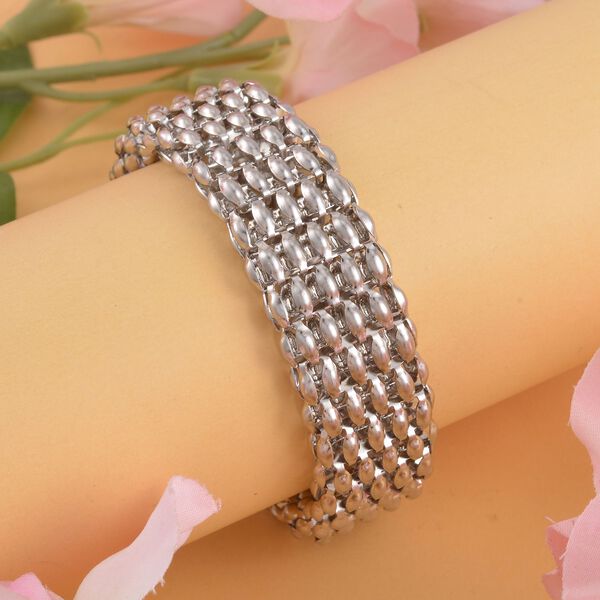 Reiner Edelstahl Armband ca. 19 cm + 3.5 cm Extender, ca. 20,50g image number 1