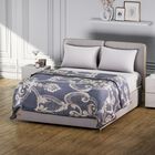 Bedruckte Flanell-Decke,100% Polyester,150x200cm,gestrickt, dunkelgrau