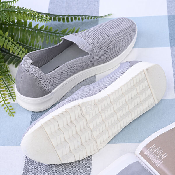 LA MAREY - Damenschuhe mit rutschfester Sohle, Größe 36, Grau image number 0