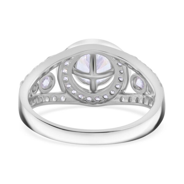 LUSTRO STELLA - Weißer Zirkonia Ring 925 Silber rhodiniert (Größe 17.00) image number 3