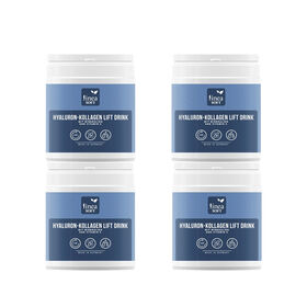 Linea Soft 4er-Set Hyaluron und Collagen Anti-Aging Lift Drink 300 gr - 30 Tage Kur