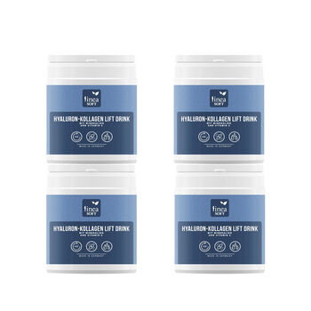 Linea Soft 4er-Set Hyaluron und Collagen Anti-Aging Lift Drink 300 gr - 30 Tage Kur