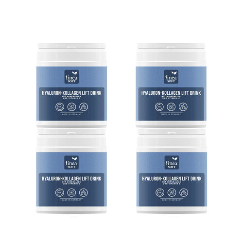 Linea Soft 4er-Set Hyaluron und Collagen Anti-Aging Lift Drink 300 gr - 30 Tage Kur image number 0