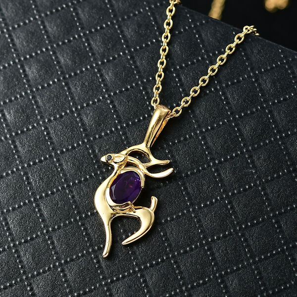 EVER TRUE Afrikanischer Amethyst, Schwarzer Spinell Schmuckset ca. 50 cm ca. 0.72 ct image number 1