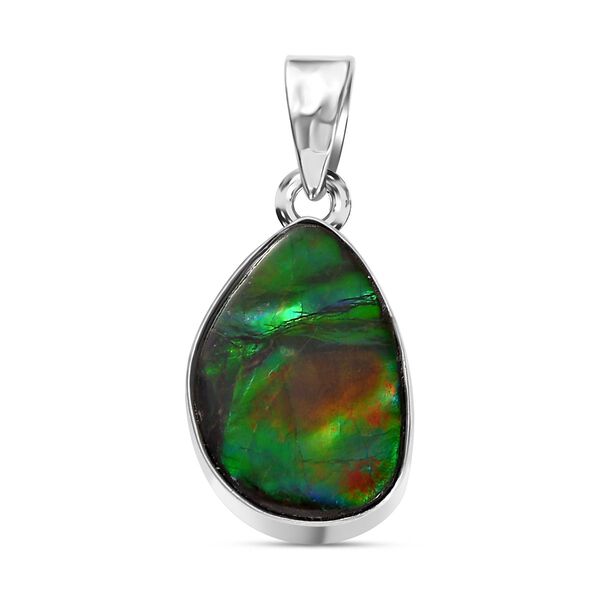 Ammolit Anhänger 925 Silber rhodiniert ca. 8,26 ct. image number 0