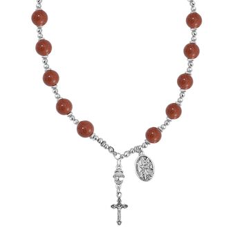 Sonnenstein Halskette, 45+5 cm - 180 ct.