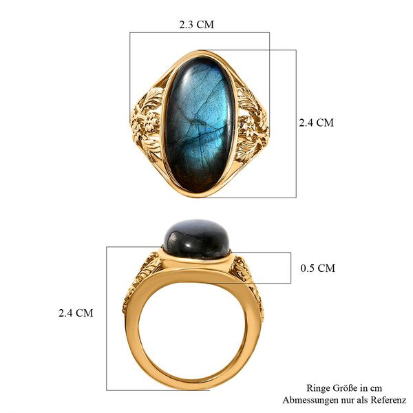 AAA Labradorit Ring - 10,22 ct. image number 7