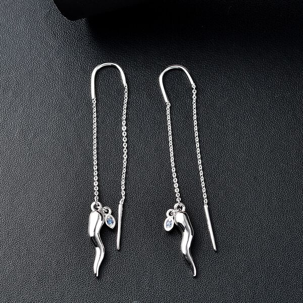 GP Kollektion Chili Ohrringe 925 Silber rhodiniert ca. 0.05 ct image number 2