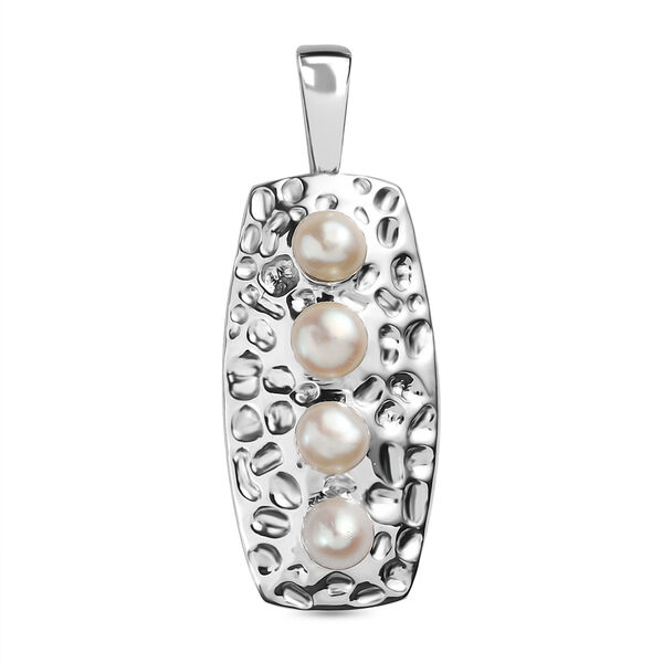 S&uuml;&szlig;wasser Perle Anh&auml;nger in Silberton