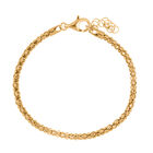 LA BELLA feinstes handgefertigtes Italienisches 925 Silber vergoldet Armband ca. 19 cm ca.