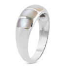 Royal Bali Kollektion - Perlmutt Ring 925 Silber image number 3