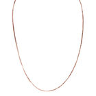 Flexible Spiga-Halskette, ca. 60 cm, 925 Silber rosévergoldet