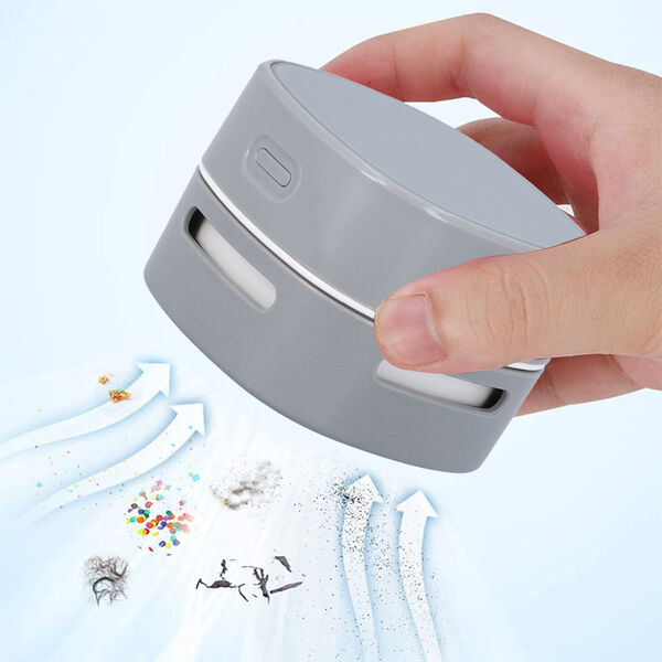 Mini-Tischstaubsauger, grau image number 5